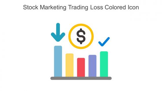 Stock Marketing Trading Loss Colored Icon In Powerpoint Pptx Png And Editable Eps Format