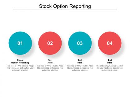 Stock option reporting ppt powerpoint presentation pictures summary cpb