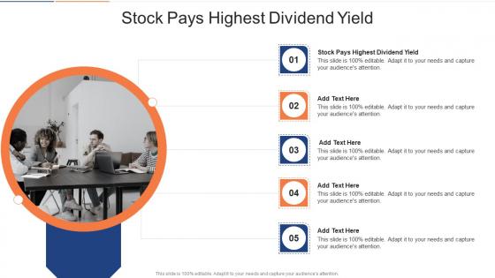 Stock Pays Highest Dividend Yield In Powerpoint And Google Slides Cpb