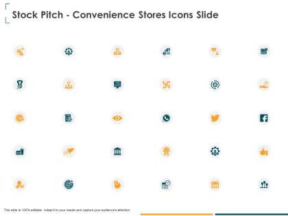 Stock pitch convenience stores icons slide ppt powerpoint presentation ideas