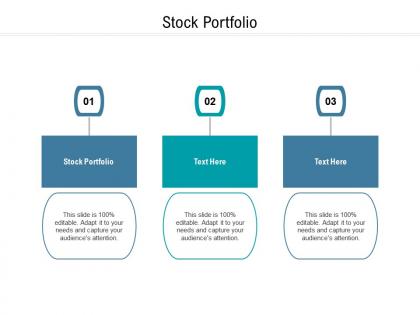 Stock portfolio ppt powerpoint presentation summary background image cpb