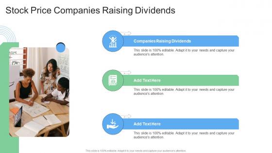 Stock Price Companies Raising Dividends In Powerpoint And Google Slides Cpb