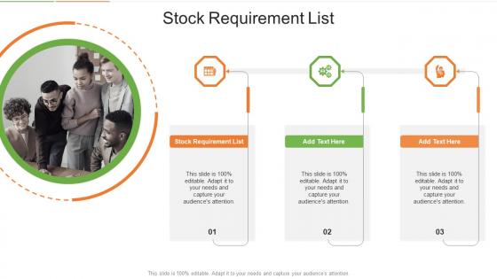 Stock Requirement List In Powerpoint And Google Slides Cpb