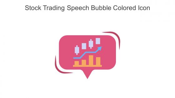 Stock Trading Speech Bubble Colored Icon In Powerpoint Pptx Png And Editable Eps Format