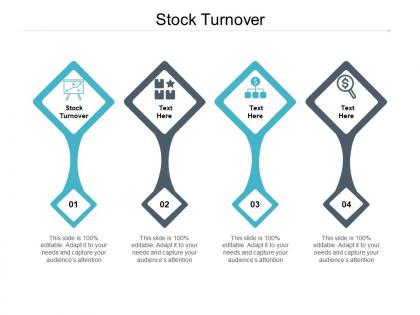 Stock turnover ppt powerpoint presentation infographic template gridlines cpb
