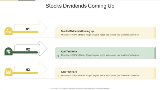 Stocks Dividends Coming Up In Powerpoint And Google Slides Cpb