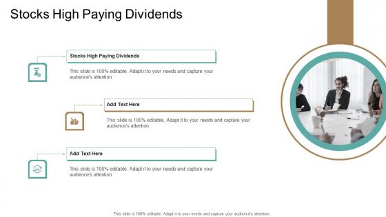 Stocks High Paying Dividends In Powerpoint And Google Slides Cpb