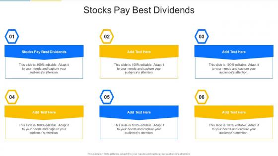 Stocks Pay Best Dividends In Powerpoint And Google Slides Cpb