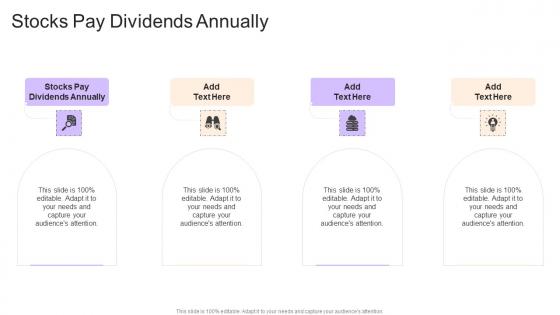 Stocks Pay Dividends Annually In Powerpoint And Google Slides Cpb