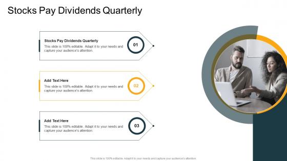 Stocks Pay Dividends Quarterly In Powerpoint And Google Slides Cpb