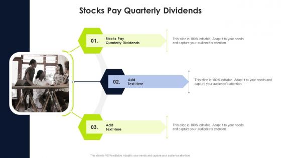 Stocks Pay Quarterly Dividends In Powerpoint And Google Slides Cpb