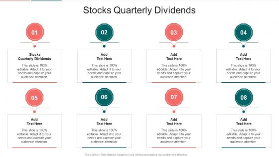 Stocks Quarterly Dividends In Powerpoint And Google Slides Cpb