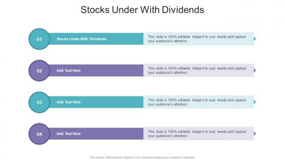 Stocks Under With Dividends In Powerpoint And Google Slides Cpb