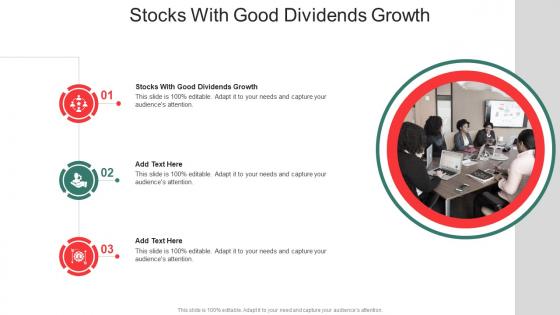 Stocks With Good Dividends Growth In Powerpoint And Google Slides Cpb