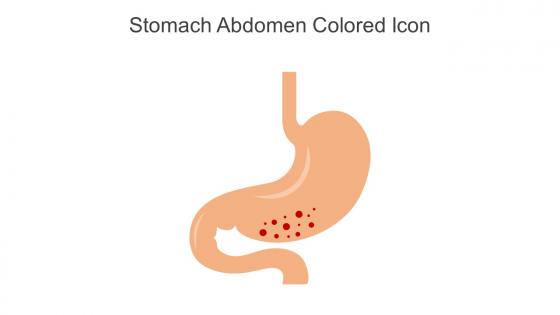 Stomach Abdomen Colored Icon In Powerpoint Pptx Png And Editable Eps Format