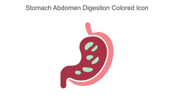 Stomach Abdomen Digestion Colored Icon In Powerpoint Pptx Png And Editable Eps Format