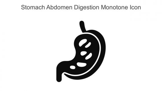 Stomach Abdomen Digestion Monotone Icon In Powerpoint Pptx Png And Editable Eps Format