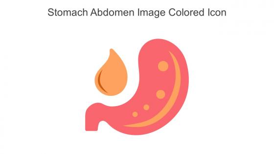 Stomach Abdomen Image Colored Icon In Powerpoint Pptx Png And Editable Eps Format