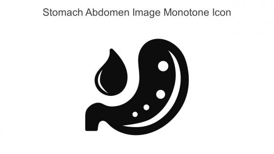 Stomach Abdomen Image Monotone Icon In Powerpoint Pptx Png And Editable Eps Format