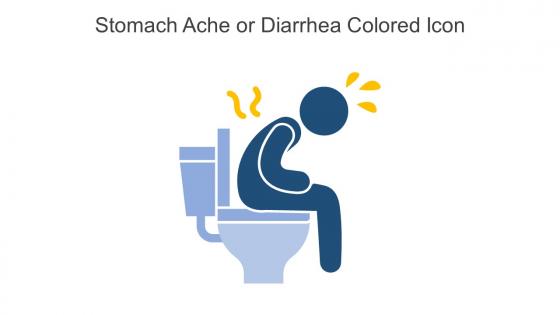 Stomach Ache Or Diarrhea Colored Icon In Powerpoint Pptx Png And Editable Eps Format