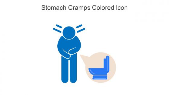 Stomach Cramps Colored Icon In Powerpoint Pptx Png And Editable Eps Format