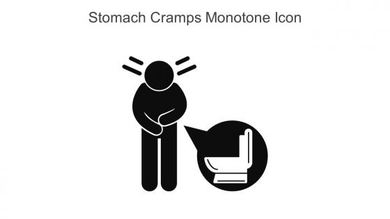 Stomach Cramps Monotone Icon In Powerpoint Pptx Png And Editable Eps Format