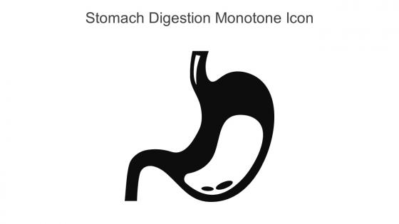 Stomach Digestion Monotone Icon In Powerpoint Pptx Png And Editable Eps Format