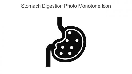 Stomach Digestion Photo Monotone Icon In Powerpoint Pptx Png And Editable Eps Format