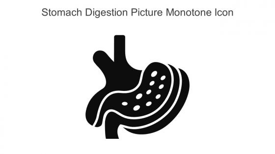 Stomach Digestion Picture Monotone Icon In Powerpoint Pptx Png And Editable Eps Format