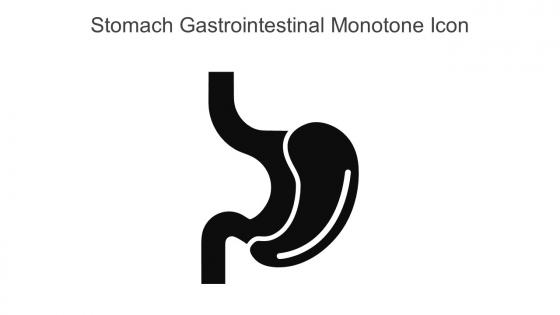 Stomach Gastrointestinal Monotone Icon In Powerpoint Pptx Png And Editable Eps Format
