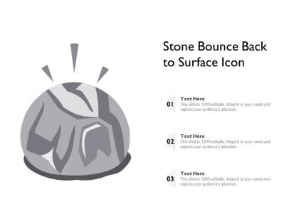 Stone bounce back to surface icon