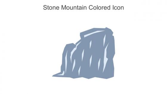 Stone Mountain Colored Icon In Powerpoint Pptx Png And Editable Eps Format