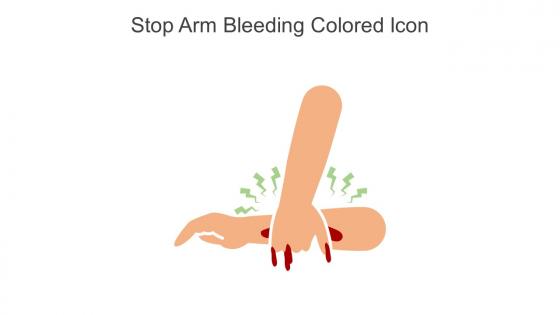 Stop Arm Bleeding Colored Icon In Powerpoint Pptx Png And Editable Eps Format