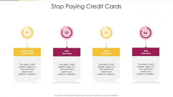Stop Paying Credit Cards In Powerpoint And Google Slides Cpb