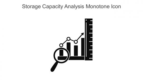 Storage Capacity Analysis Monotone Icon In Powerpoint Pptx Png And Editable Eps Format