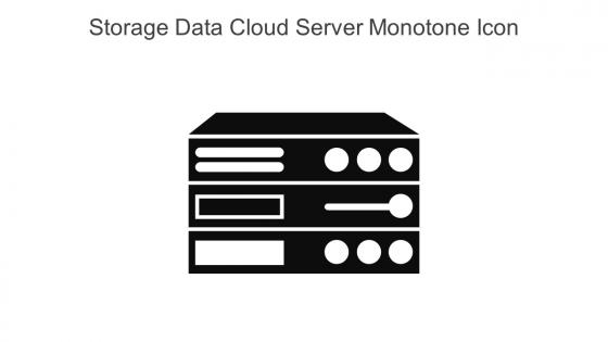 Storage Data Cloud Server Monotone Icon In Powerpoint Pptx Png And Editable Eps Format