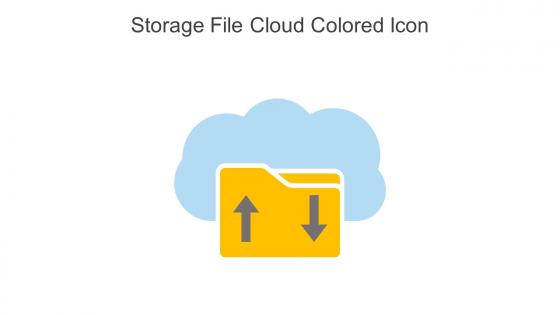 Storage File Cloud Colored Icon In Powerpoint Pptx Png And Editable Eps Format