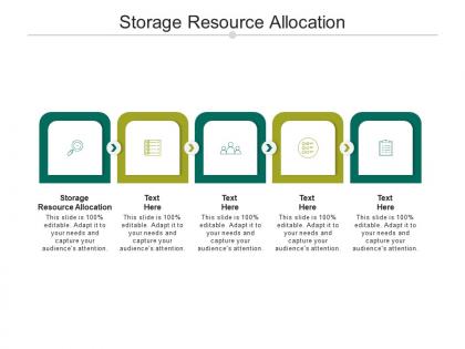Storage resource allocation ppt powerpoint presentation layouts graphics cpb