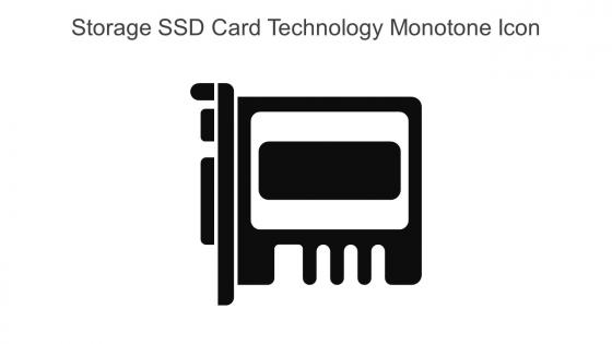 Storage SSD Card Technology Monotone Icon In Powerpoint Pptx Png And Editable Eps Format