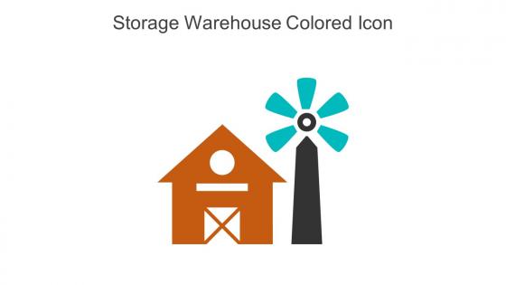 Storage Warehouse Colored Icon In Powerpoint Pptx Png And Editable Eps Format