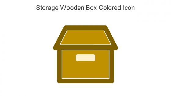 Storage Wooden Box Colored Icon In Powerpoint Pptx Png And Editable Eps Format