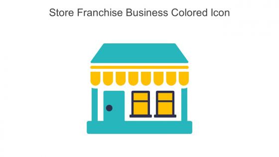 Store Franchise Business Colored Icons In Powerpoint Pptx Png And Editable Eps Format