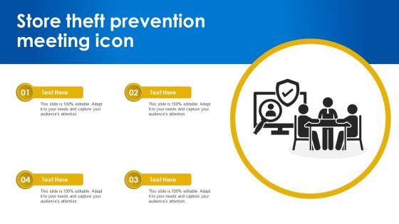 Store Theft Prevention Meeting Icon