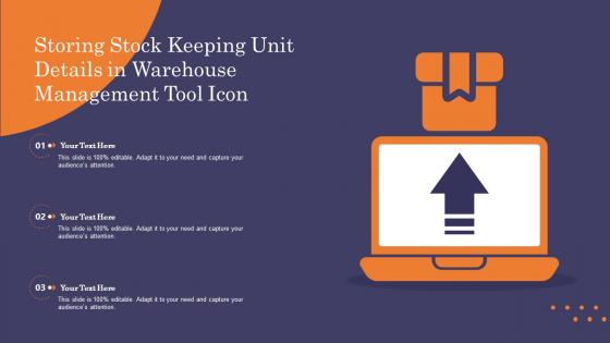 Storing Stock Keeping Unit Details In Warehouse Management Tool Icon