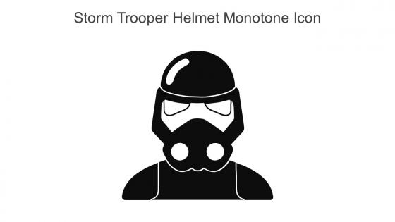 Storm Trooper Helmet Monotone Icon In Powerpoint Pptx Png And Editable Eps Format