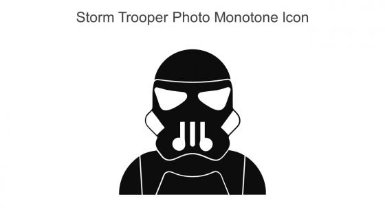Storm Trooper Photo Monotone Icon In Powerpoint Pptx Png And Editable Eps Format