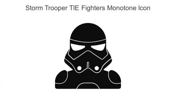 Storm Trooper TIE Fighters Monotone Icon In Powerpoint Pptx Png And Editable Eps Format