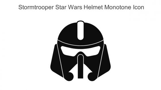 Stormtrooper Star Wars Helmet Monotone Icon In Powerpoint Pptx Png And Editable Eps Format