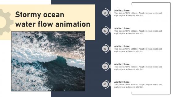 Stormy Ocean Water Flow Animation