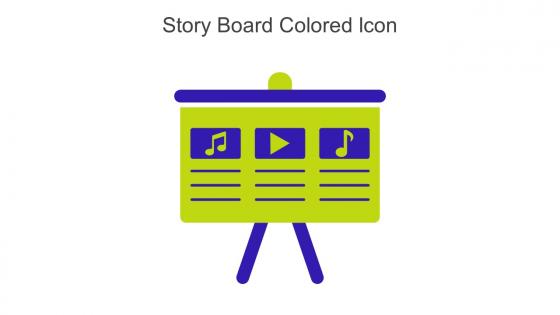 Story Board Colored Icon In Powerpoint Pptx Png And Editable Eps Format